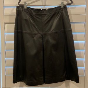NWT black leather skirt